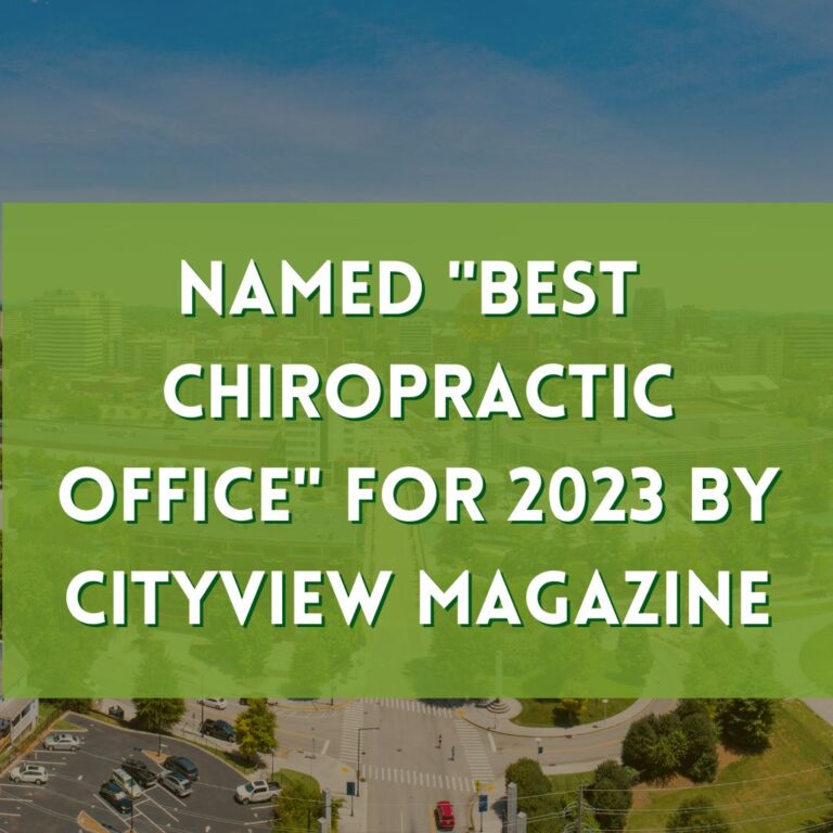 Voted Best Chiropractic Office in Knoxville by Cityview Magazine Graphic